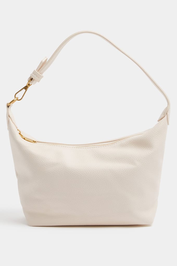 Yours Crème Schoudertas Van Imitatieleer Met Sloucheffectsize One Size