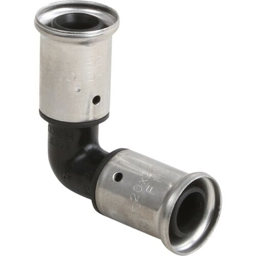 Henco pers kniekoppeling 90deg 20mm