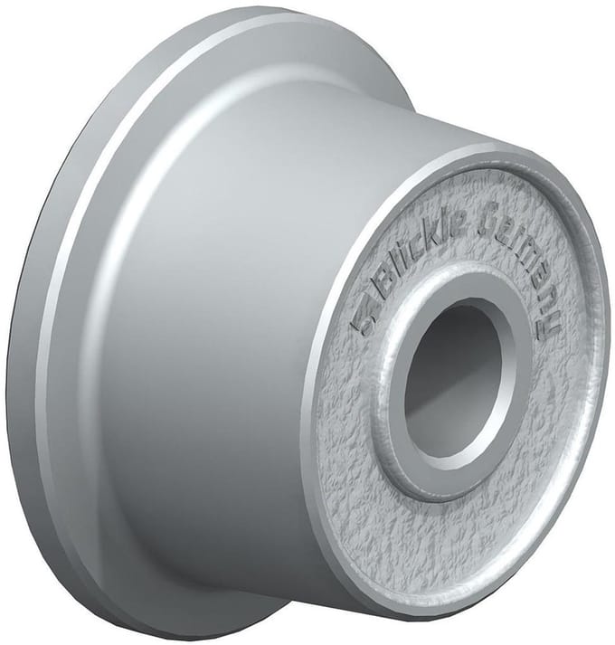 50 mm gietijzeren wiel met flens
