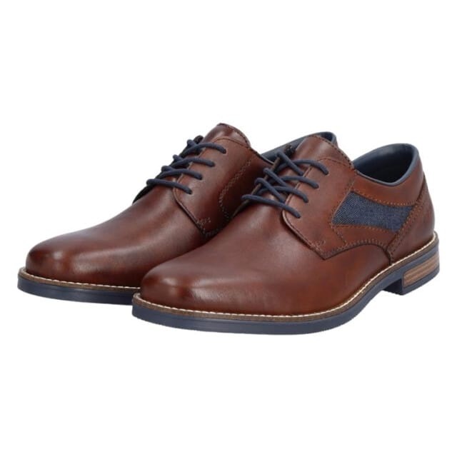 Rieker Veterschoenen bruin Leer - Maat 44
