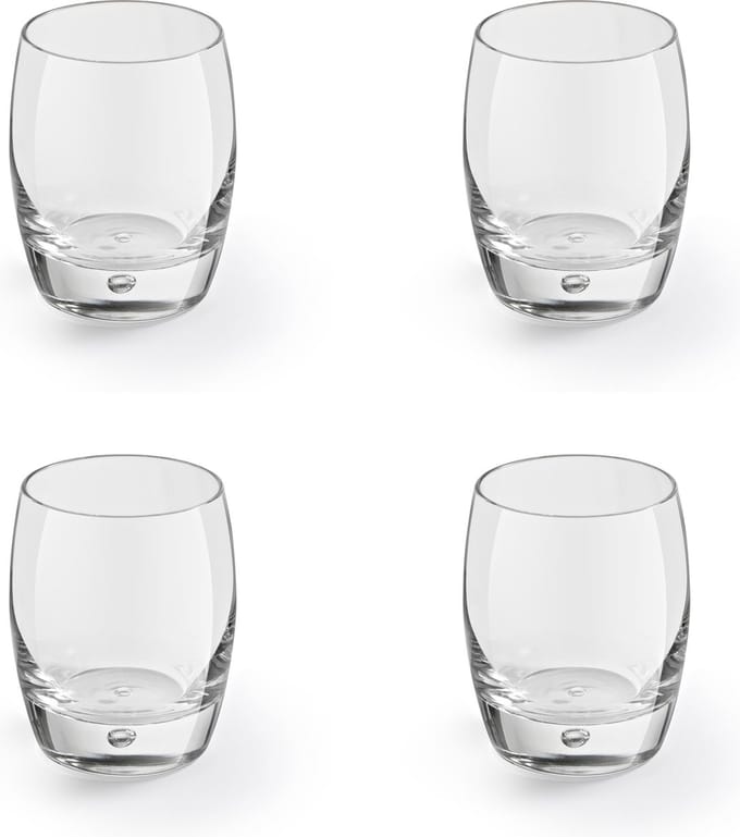 Royal Leerdam Artisan Tumblers 29 cl / 290 ml Bubble | Set van 4 Stuks | Drinkglazen voor Water, Sap en Frisdrank | Glas | Vaatwasserbestendig