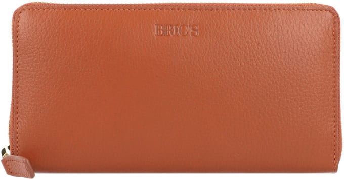 BRIC'S Leren Portemonnee Marmolada Zip-Around Purse Tobacco Bruine