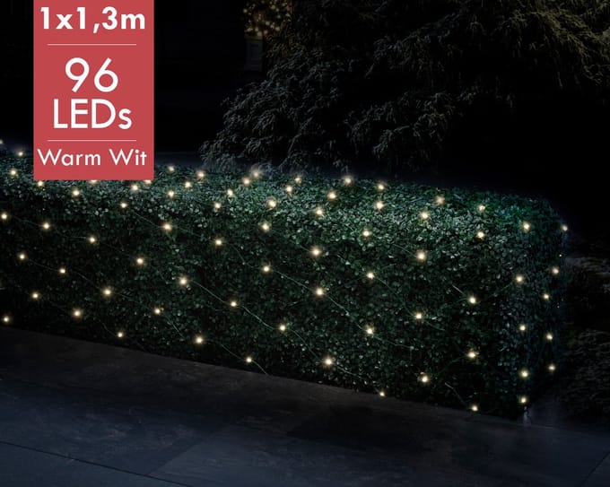 Decoris Led Netlichtsnoer - 180 Led's - Warm Wit - 2m - Buiten