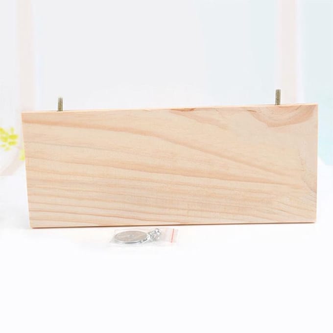 13*28cm Eekhoorn Hamster Houten Stand Platform Speelgoed Huisdieren Springen Klimmen Springplank Speelgoed beige