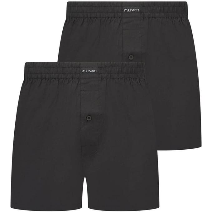 Lyle & Scott Boxershorts voor heren (Set van 2) (Zwart)