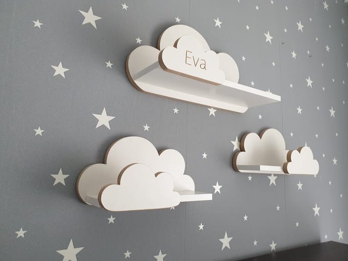 Moliland Moli - Kindertrapleuning - Scandinavisch Design - Personaliseerbaar - Hoogwaardige MDF