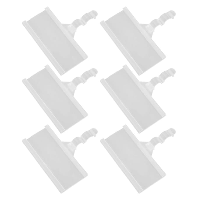 50 Sets Schapetikethouders Plastic Schapetiketten Herbruikbare Prijslabelhouder Met Clips en Kaarten voor white