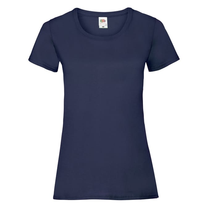 Fruit of the Loom Dames/Dames Valueweight T-Shirt (Deep Navy)