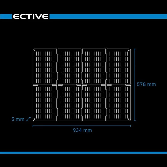 Ective Zonnepaneel opvouwbaar - vouwbare solarmodule - MSP SunGrid - MSP 72 SunGrid