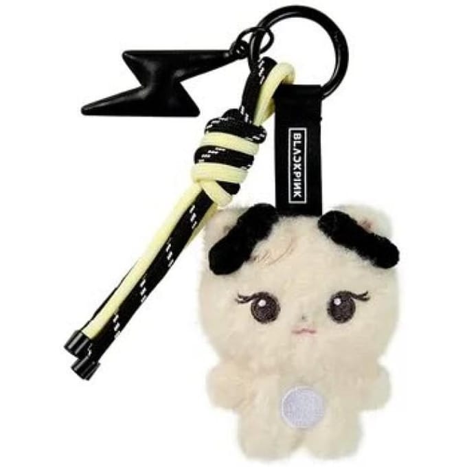 BLACKPINK [DEADLINE POP-UP] Officiële MD KARAKTER PLUCHEN SLEUTELHANGER SLIM ROSE black