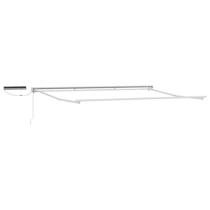 vidaXL - Elektrisch - Uittrekbaar - Markies - Frame - Wit - 4 - × - 3 - m - Staal