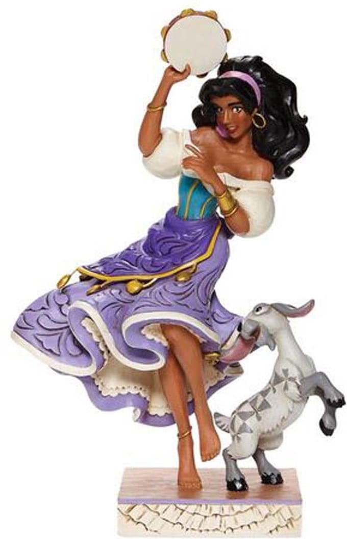Esmeralda en Djali Twirling Tambourine Player 22 cm