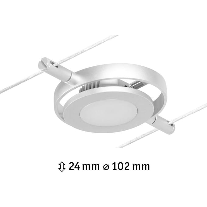 Paulmann Wire Systems 12V-kabelsysteem lamp 4.5 W LED Chroom (mat), Chroom