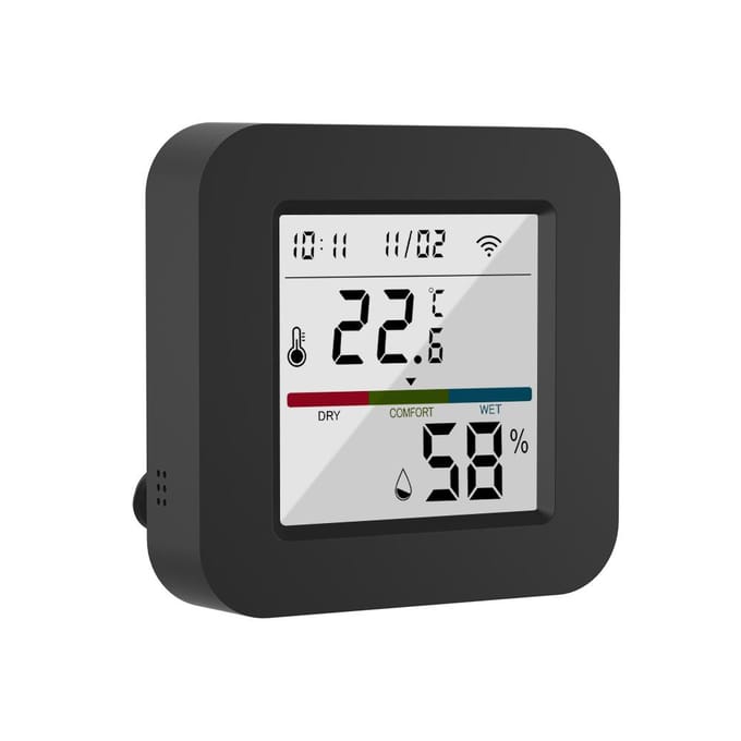 Télécommande infrarouge 3 en 1 avec moniteur intelligent de température et d'humidité, écran LCD, Wi-Fi, BT, double mode blanc