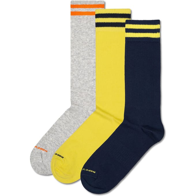 Happy Socks - 3-Pack Solid Sneaker Socks - Dames - Sokken
