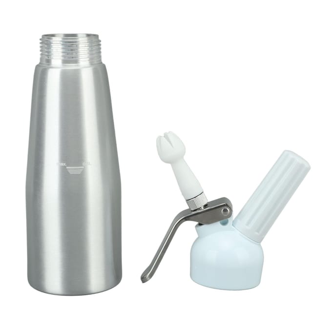 500ml Slagroomspuit RVS Professionele Slagroomdispenser Slagroommaker L white