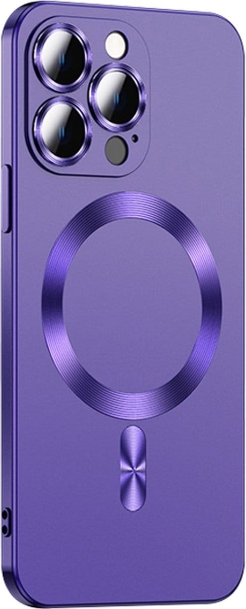 iPhone 13 PRO hoesje - Dun Design - Magsafe compatible - Case cover - Shock Proof - Paars - Provium