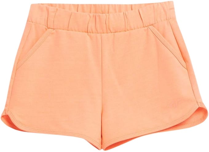 4F Short Meisjes Zalmroze Neon - Maat 158cm