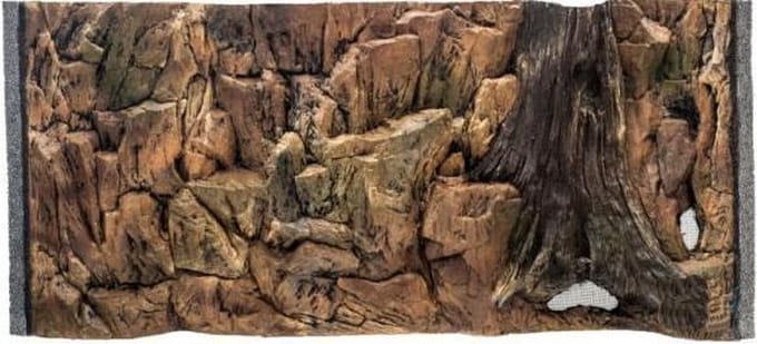 CeramicNature Standard 3D aquarium achterwand rotsstructuur voor aquarium en terrarium (diverse maten) 80Ã—40 1 deel