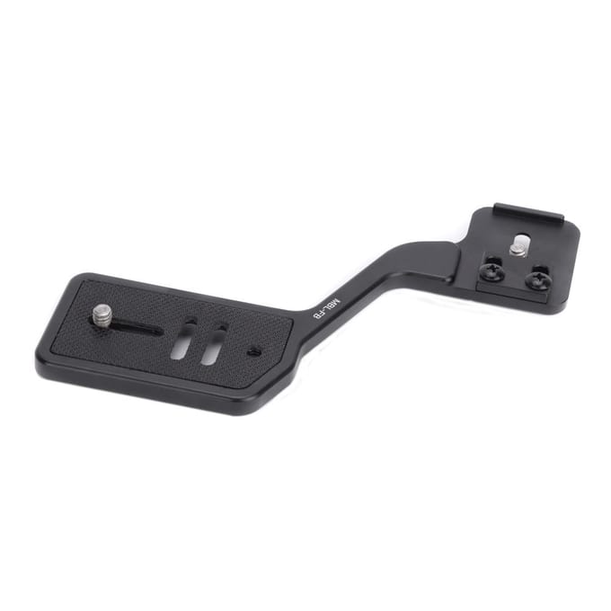 Aluminiumlegering Camera Zaklamp Statiefbeugel met Dubbele 1 4in Schroef voor DSLR Standaard Opname gray