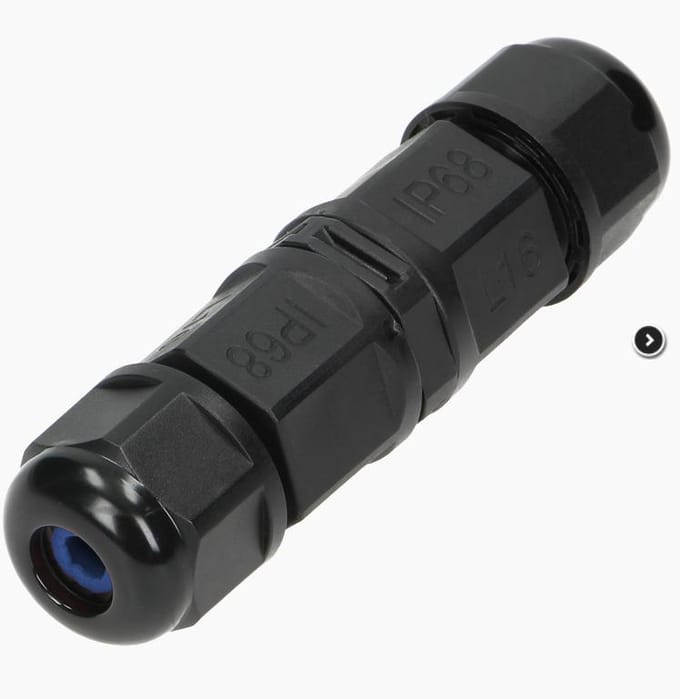 Waterdichte MINI kabelverbinder - 3x1.5mm² - 80mm