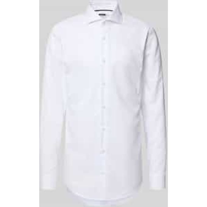 Slim fit zakelijk overhemd met extra lange mouwen, model 'HANK'