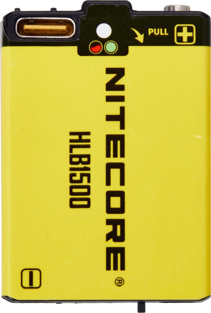 Nitecore HLB1500 USB Li-ion Batterijpack 1500mAh voor UT27 2024