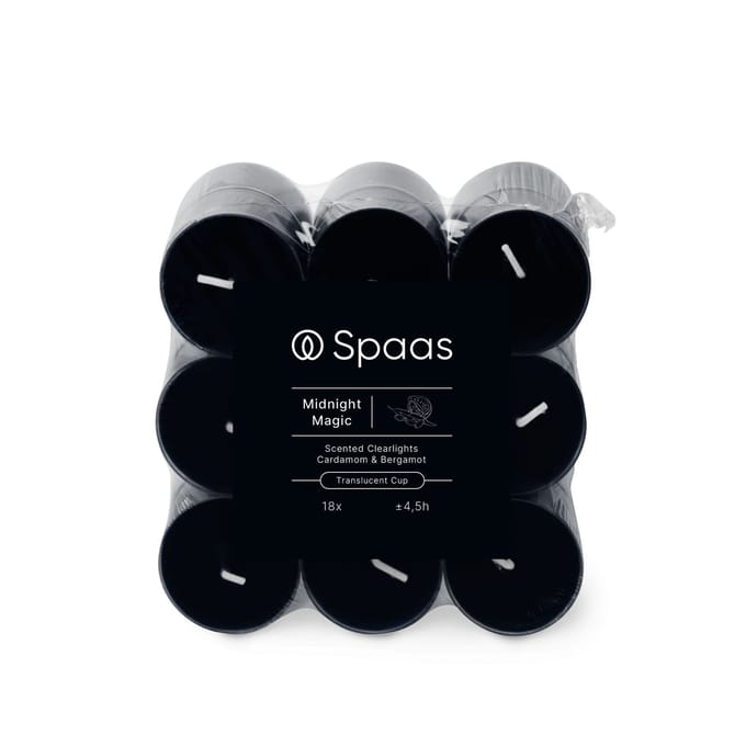 Spaas Geurende Clearlights – Blokverpakking (18 stuks) – Midnight Magic