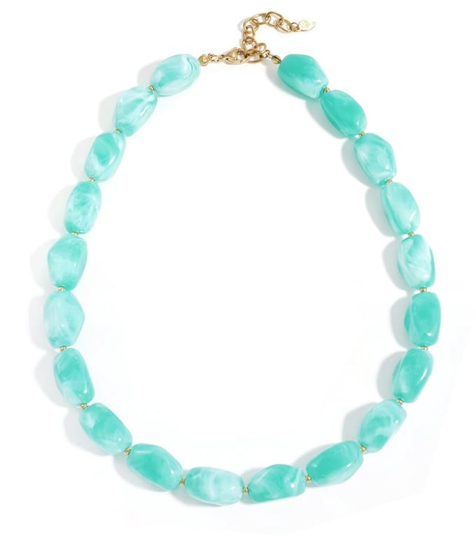 Ketting met organische kralen