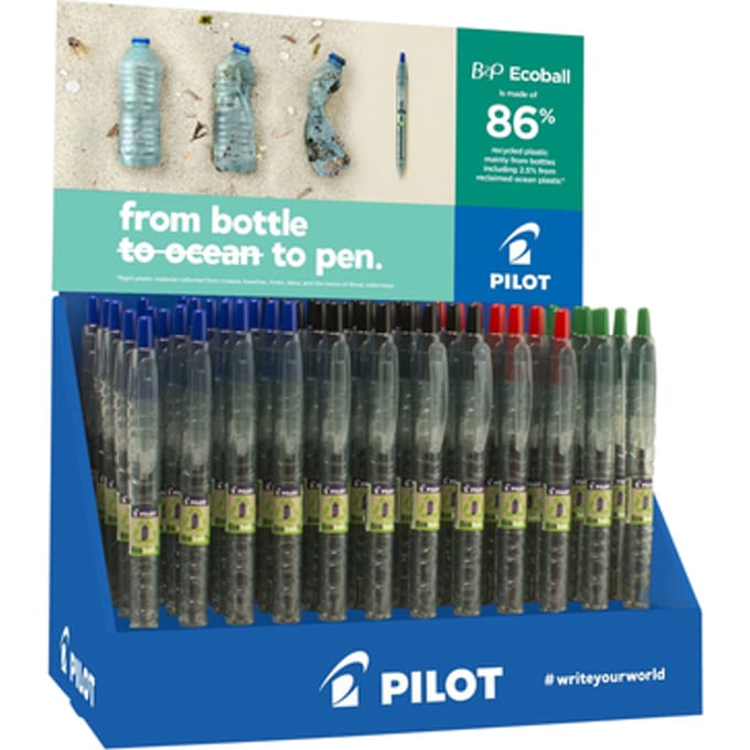 Balpen PILOT Begreen B2P EcoBall medium assorti