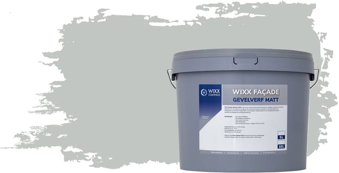 Wixx Façade Gevelverf Matt - 10L - RAL 7035 Lichtgrijs