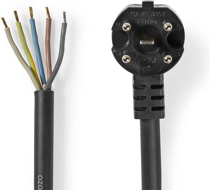 Nedis - power cable - 5 pin Perilex to bare wire - 1.5 m