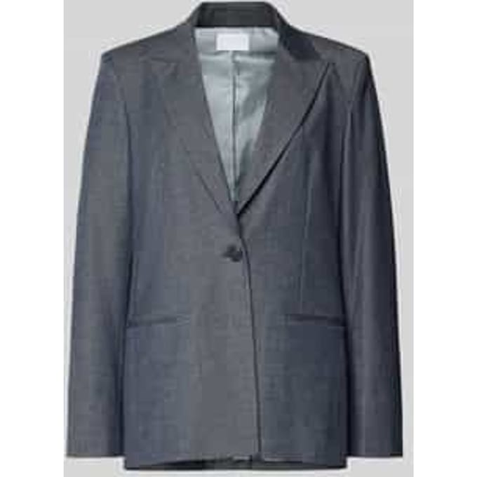 relaxed fit blazer in elegante denim-look