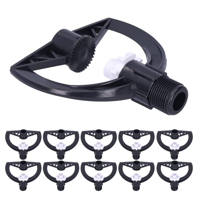 10 stuks Roterende Sproeier G3/4 Buitendraad Tuin Gazon Sproeier Mondstuk Kasbenodigdheden black