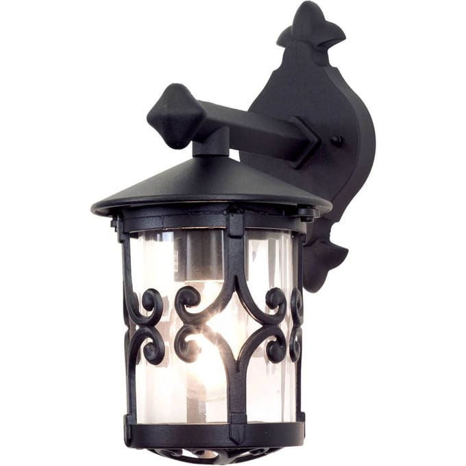 Elstead Lighting LED Wand Buitenlamp Hereford | 1X E27 Max 60W | Dimbaar | Black