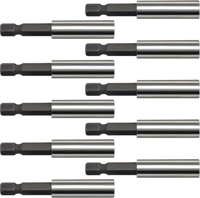 Bit Holder Magnetic 10 Pieces Quick Change Bit Holders, 1/4 Inch Bit Extension Magnetic Bit Holder 60 cm Long Bit - ShopVlot