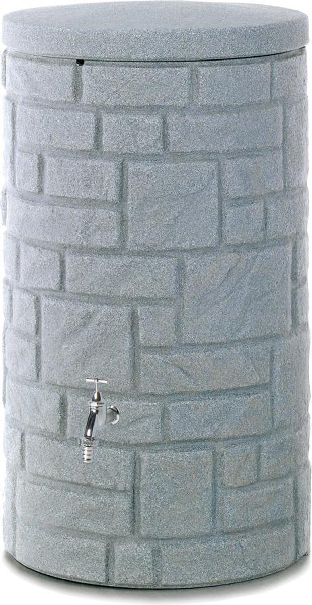 Regenton 230L Graniet design | Zuil model regenvat