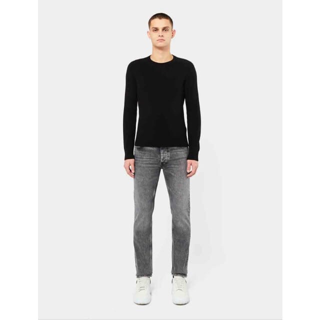 Neuw Lou slim straight organic washed black 34739