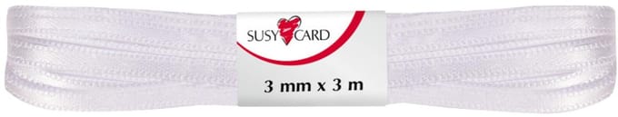 SUSY CARD cadeaulint dubbelzijdig satijn 3mm x 3m geel