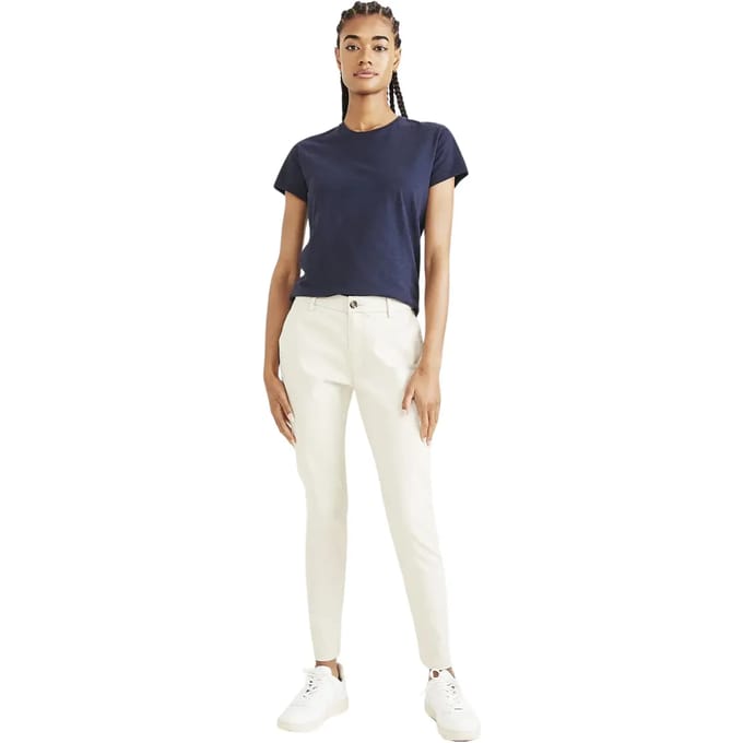 Dockers Weekend Skinny Chino Broek Beige 28 / Extra Long Vrouw