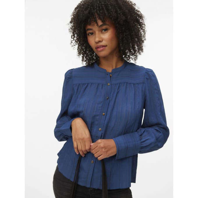 VERO MODA - VMISELLE L/S SHIRT WVN BTQ - Dames - Blouses