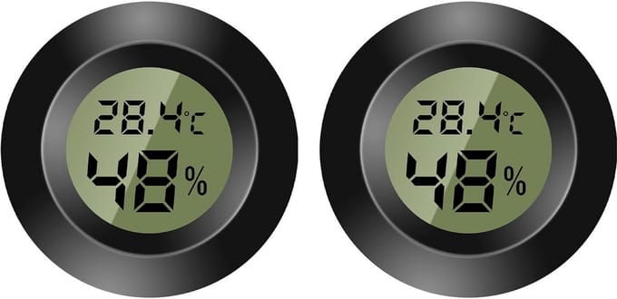 Digitale Binnen en Buiten Thermometer en Hygrometer met LCD Scherm