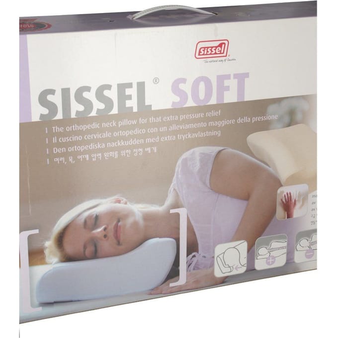 Sissel Soft Visco-Elastisch Hoofdkussen + Hoes Medium 1 Kussen