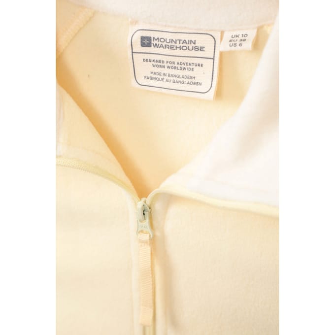 Mountain Warehouse Dames/Dames Montana Half Zip Fleece Top (Geel)
