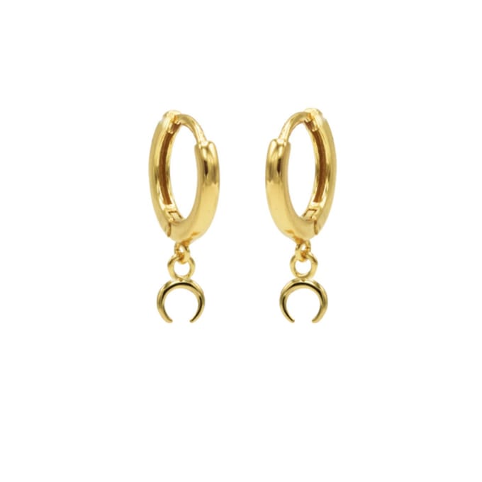 Karma hinged hoops symbool tigertooth gold M1948HIN