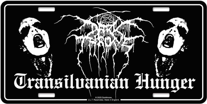 Darkthrone - Transilvanian Hunger Metalen wandbord - Zwart/Wit