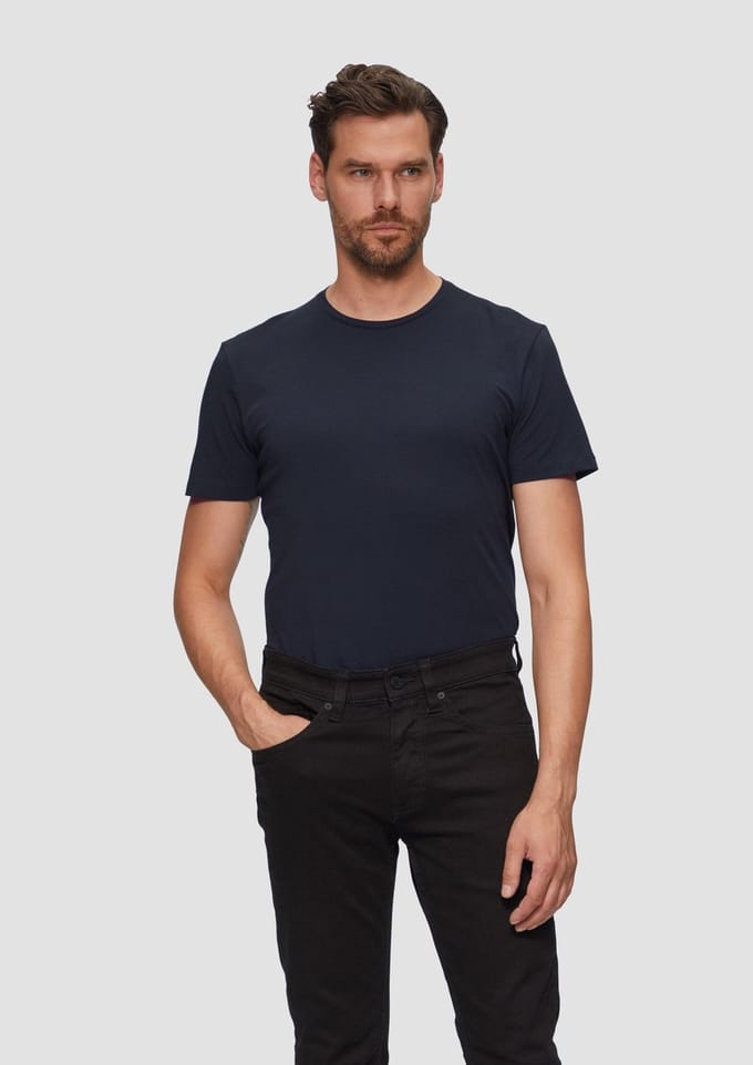 T-shirt met ronde hals