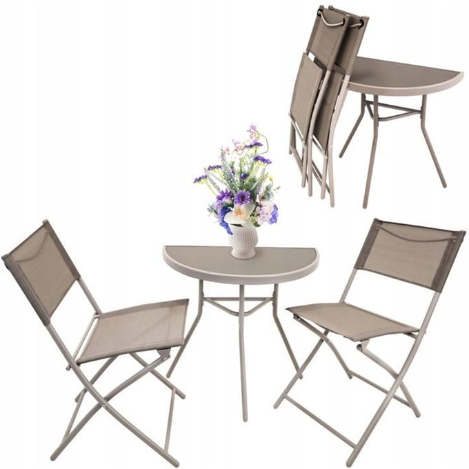 Balkon Tuin Terras Meubelset TAFEL 2 STOELEN tuinset
