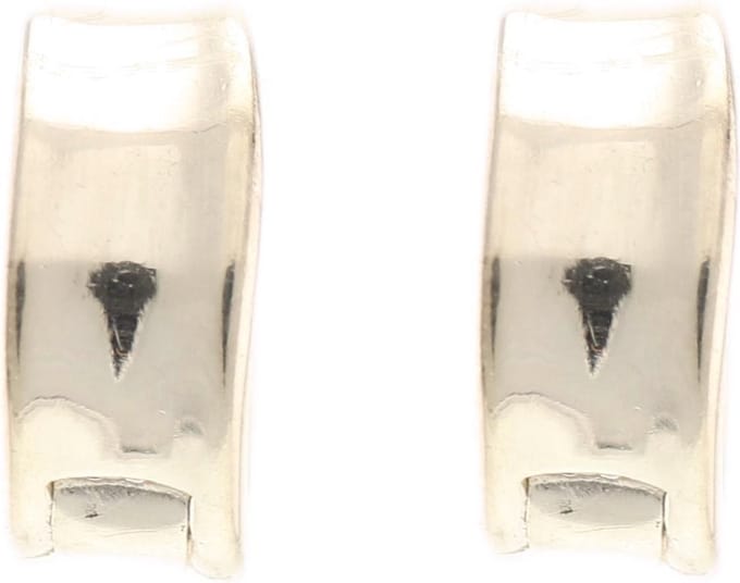 Behave - Oorringen dames - 925 zilver - groen emaille - 3,2 cm