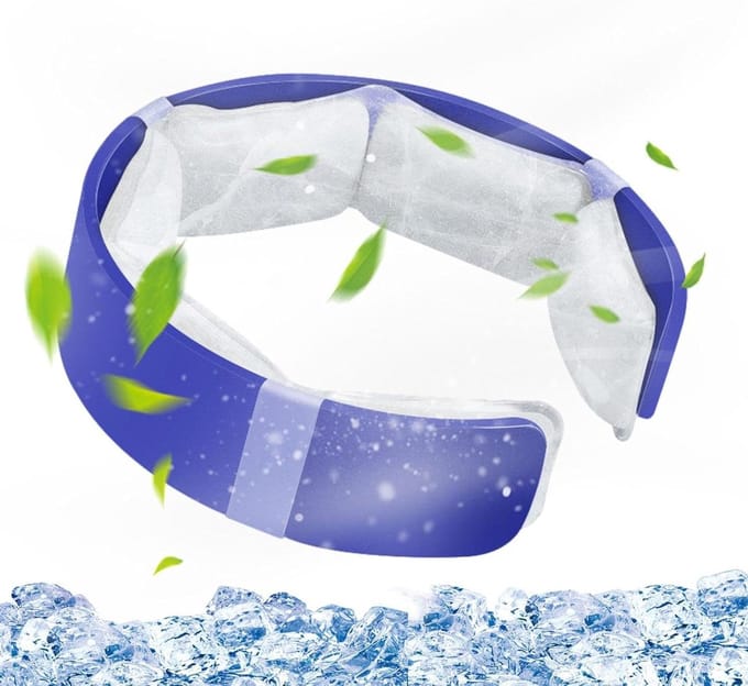 Nek Koeler - Koelbuis - Buiten Activiteiten - Herbruikbaar - 17cm - Zwart